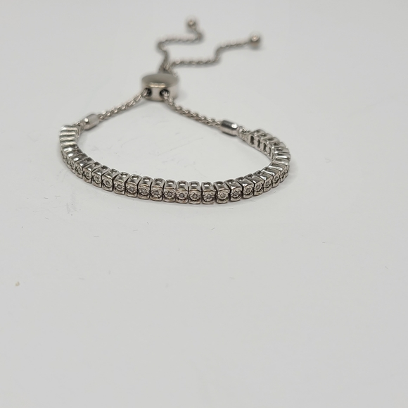 Bolo Bracelet 1/15 ct tw Diamonds Sterling Silver MSRP $399.99 - Picture 3 of 12